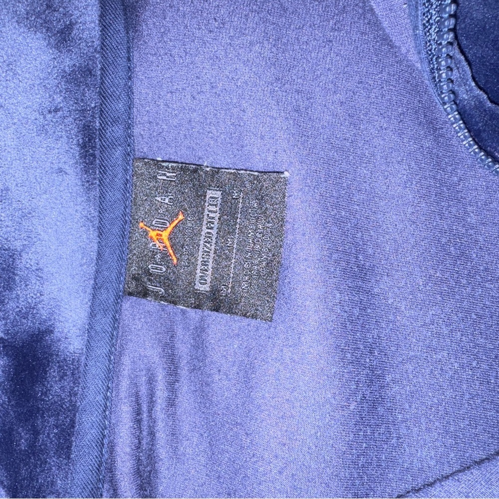 Nike Jordan Flight Women's Velour Jacket, oversized, sweatshirt full zip M NAVY​ - Picture 10 of 16